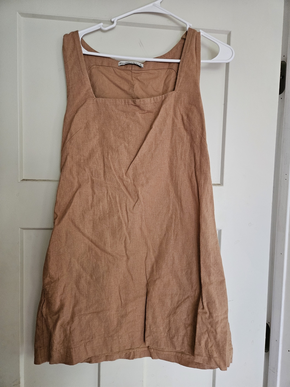 Abercrombie & Fitch Tan Linen Blend Dress